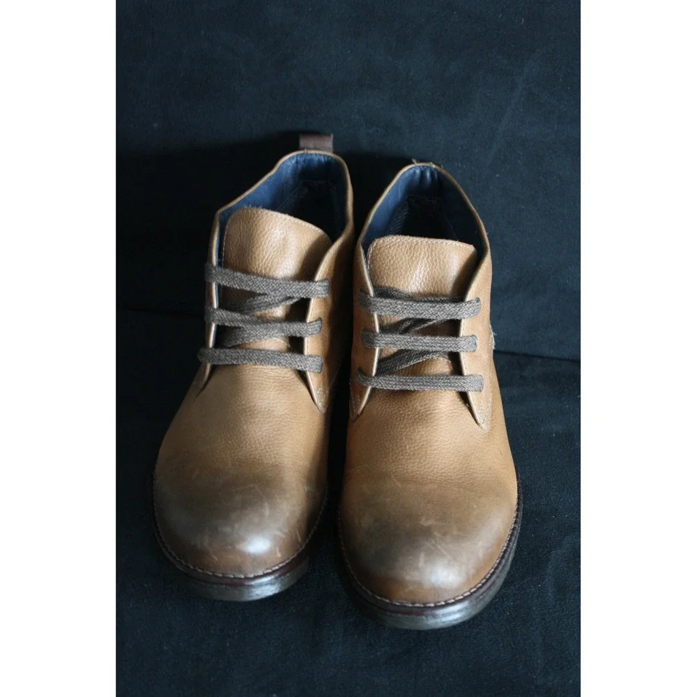Johnston & Murphy‎ Copeland Chukka Boots Mens 9 M Tan Pebbled Leather Shoes